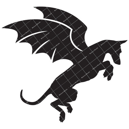 Leaping Dragon Ibizan Hound (Smooth) Decal