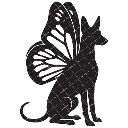 Monarch Wing Ibizan Hound (Smooth) Decal