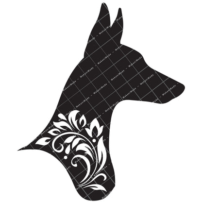 Profile Cutout Ibizan Hound (Smooth) Decal