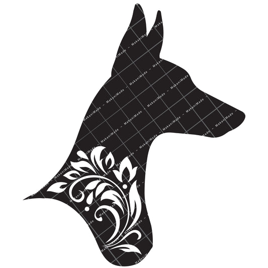 Profile Cutout Ibizan Hound (Smooth) Decal