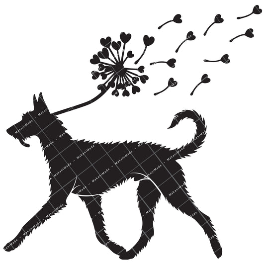 Dandelion Fluff Ibizan Hound (Wire) Decal