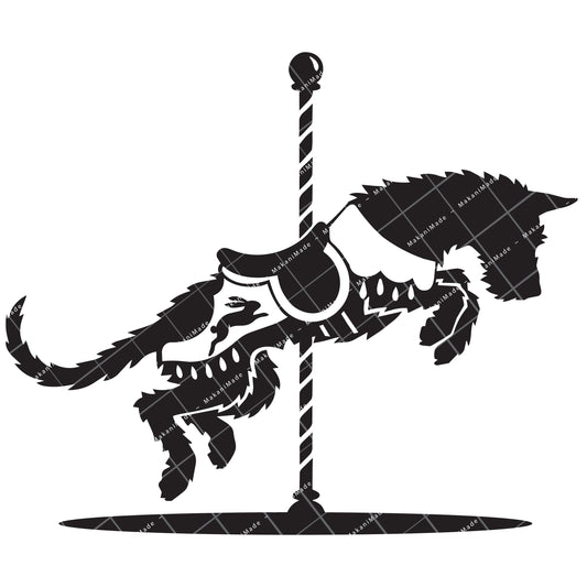 Carousel Ibizan Hound (Wire) Decal