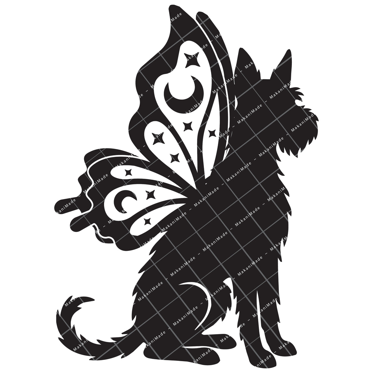 Butterfly Wing Ibizan Hound (Wire) Decal