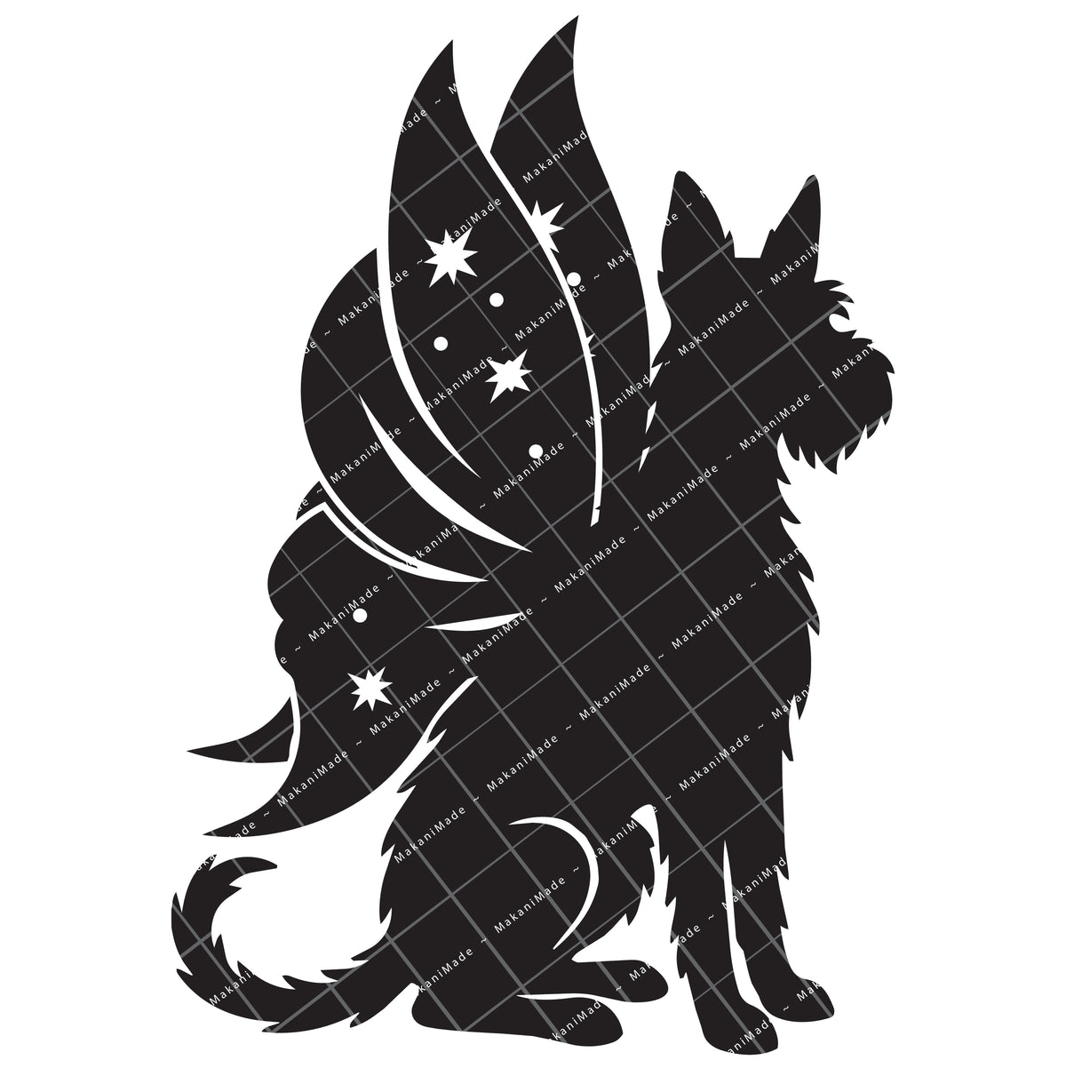 Fairy Wing Ibizan Hound (Wire) Decal