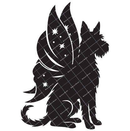 Fairy Wing Ibizan Hound (Wire) Decal
