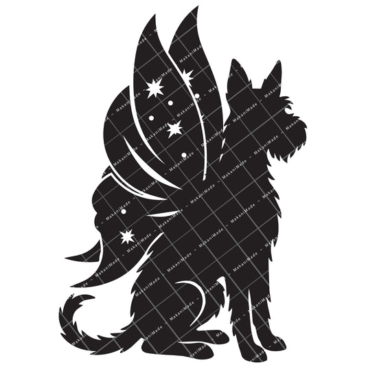 Fairy Wing Ibizan Hound (Wire) Decal