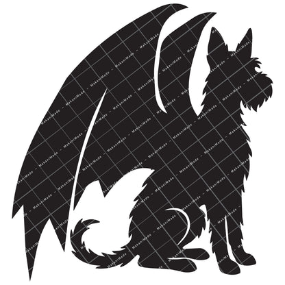 Dragon Wing Ibizan Hound (Wire) Decal