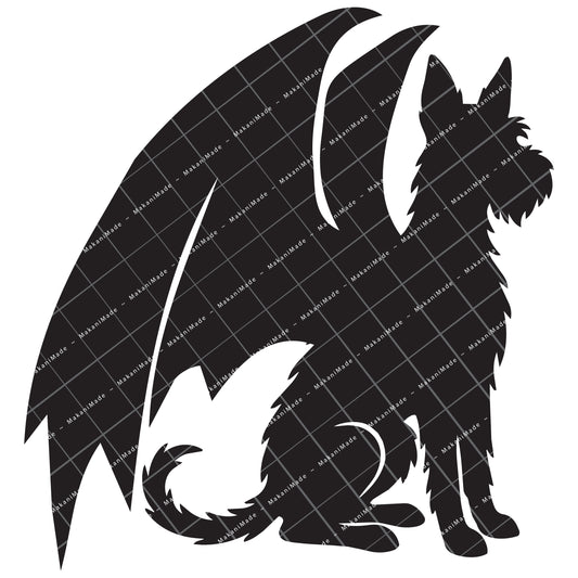 Dragon Wing Ibizan Hound (Wire) Decal