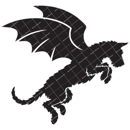 Leaping Dragon Ibizan Hound (Wire) Decal