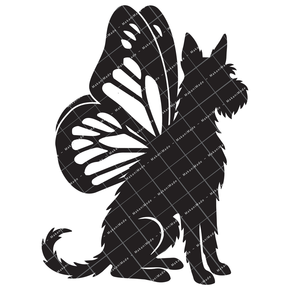 Monarch Wing Ibizan Hound (Wire) Decal