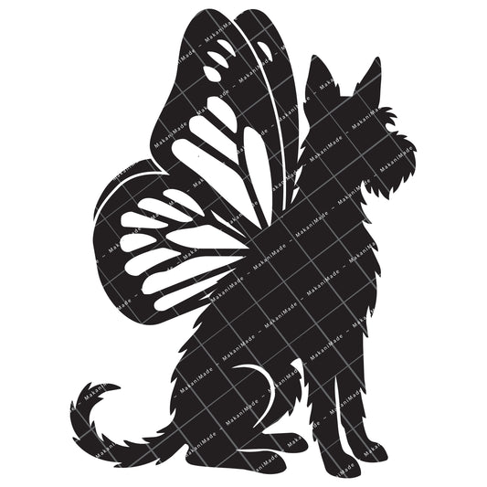 Monarch Wing Ibizan Hound (Wire) Decal
