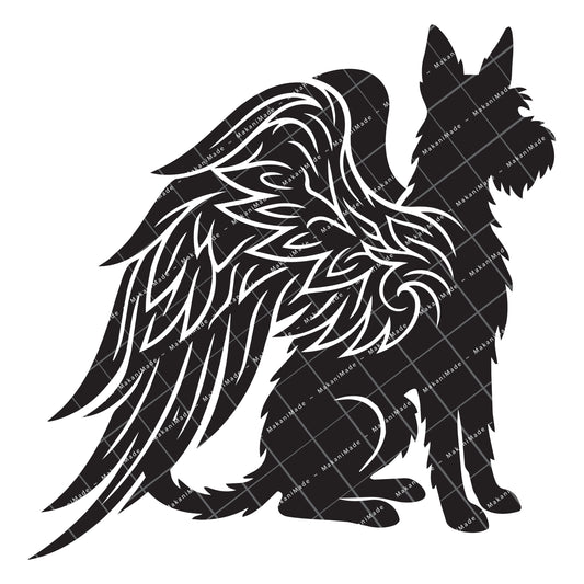 Angel Wing Ibizan Hound (Wire) Decal