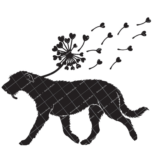 Dandelion Fluff Wolfhound Decal