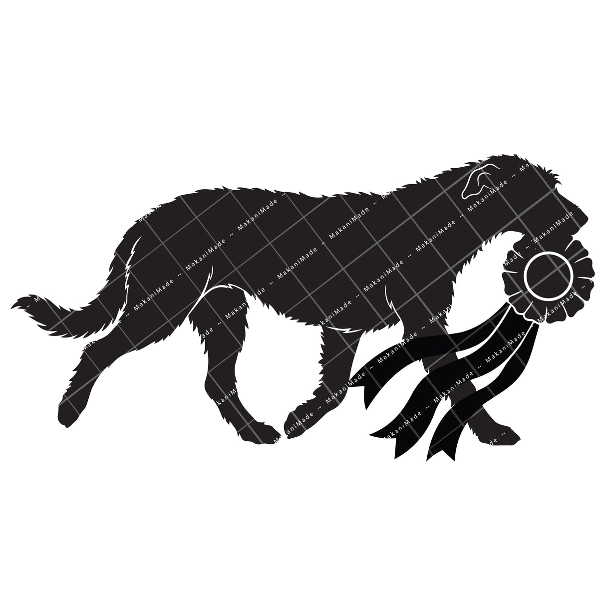 Rosette Winner Wolfhound Decal