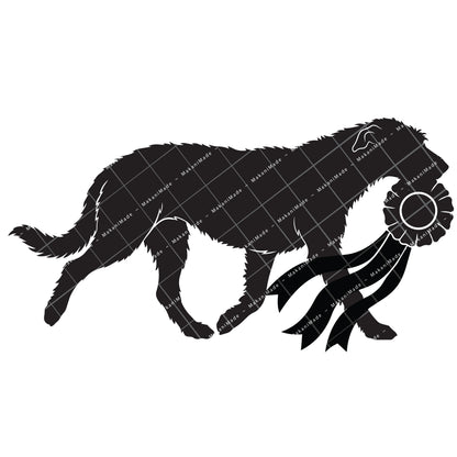Rosette Winner Wolfhound Decal