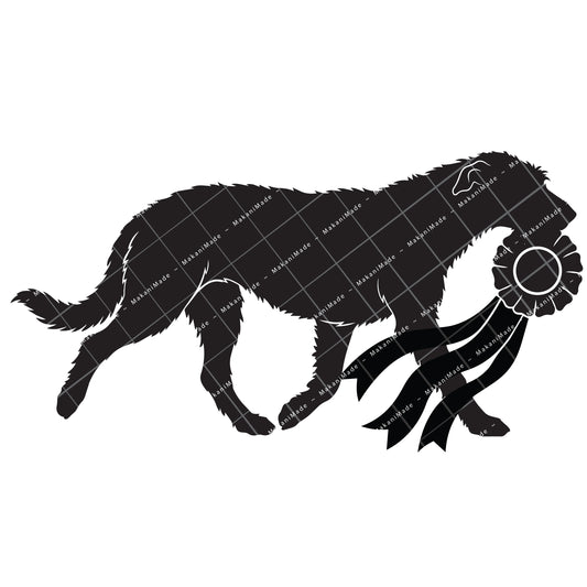Rosette Winner Wolfhound Decal