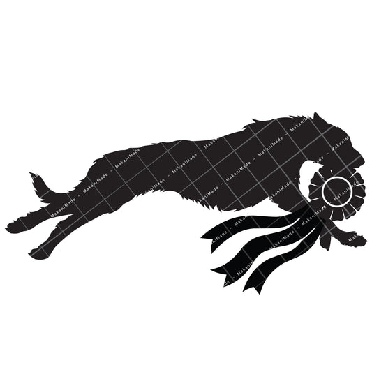 Coursing Rosette Wolfhound Decal