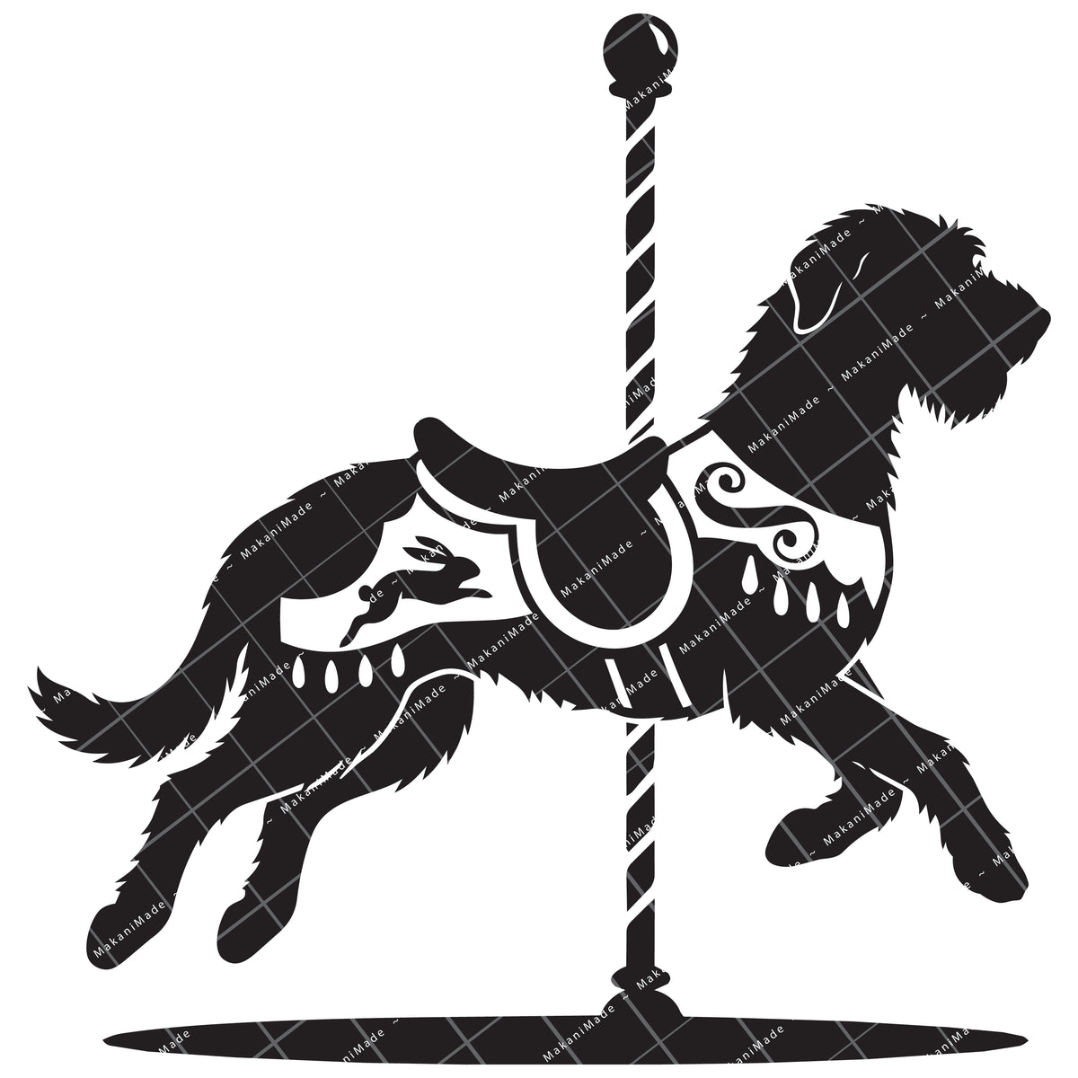 Carousel Wolfhound Decal