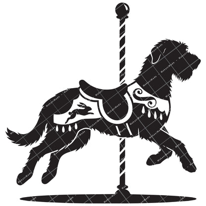 Carousel Wolfhound Decal