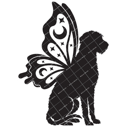 Butterfly Wing Wolfhound Decal