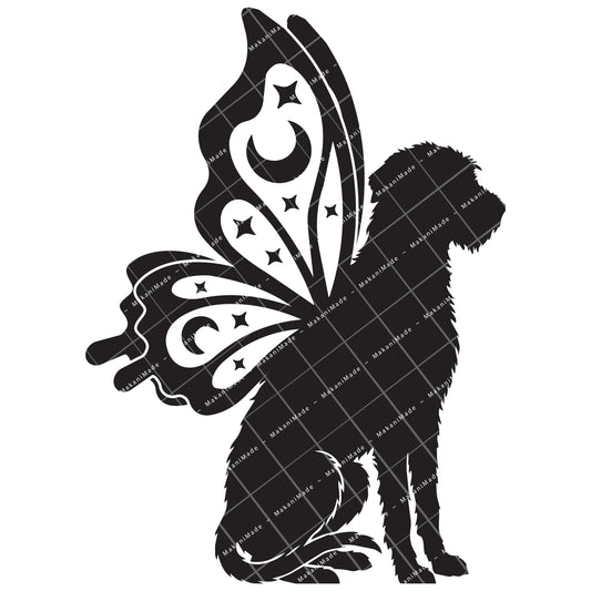 Butterfly Wing Wolfhound Decal