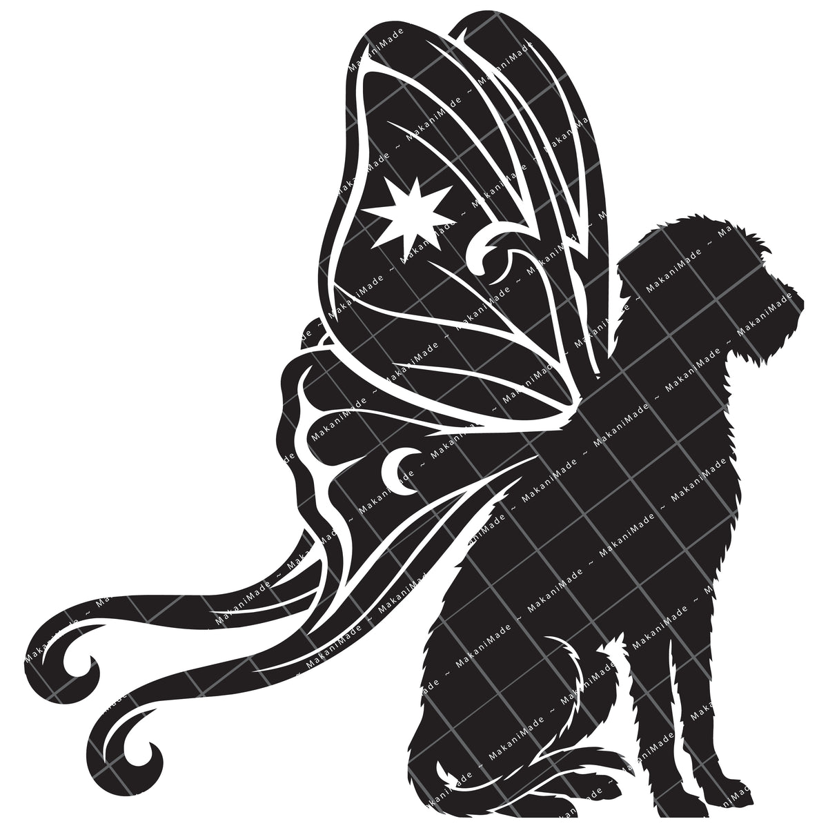 Moth Wing Wolfhound Decal