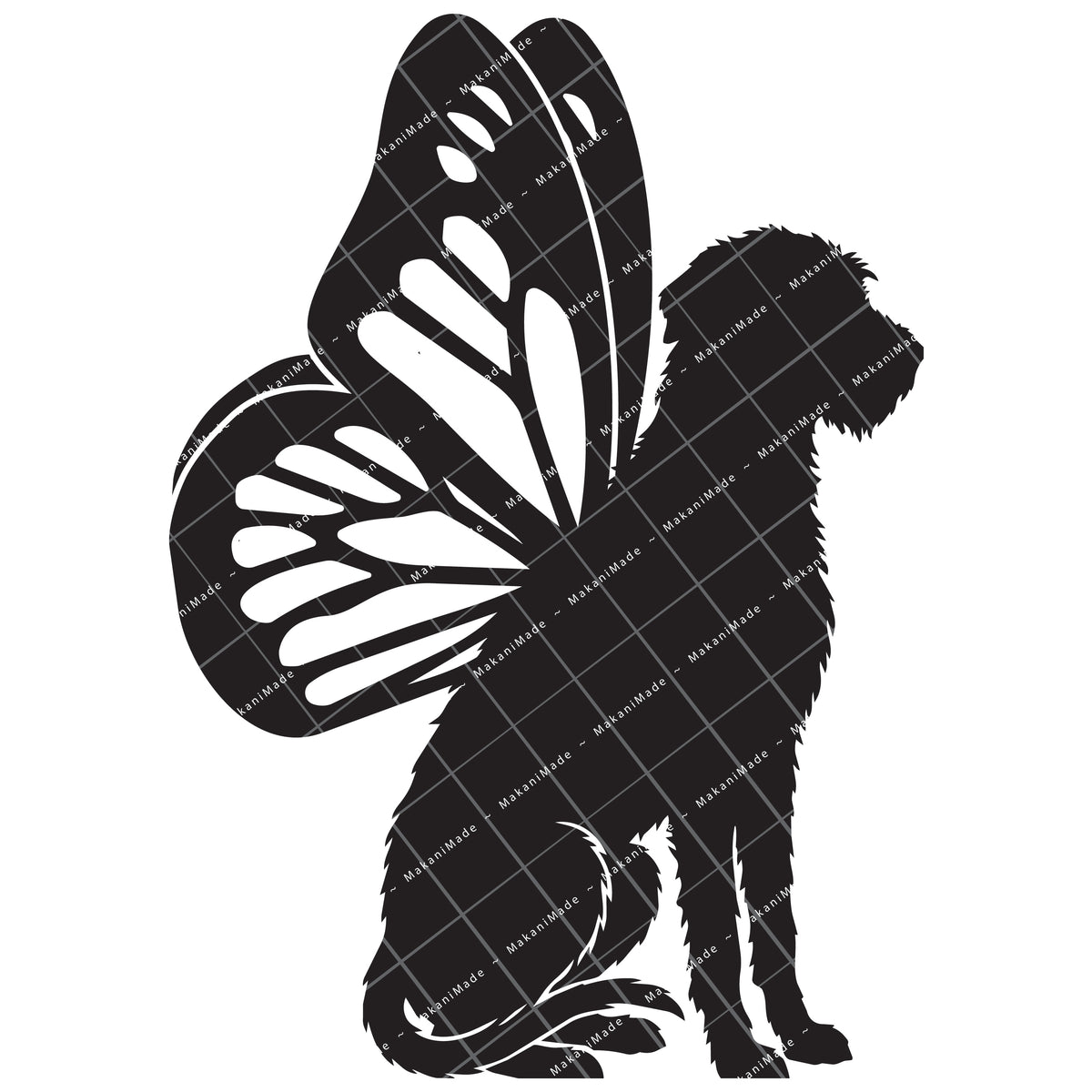 Monarch Wing Wolfhound Decal