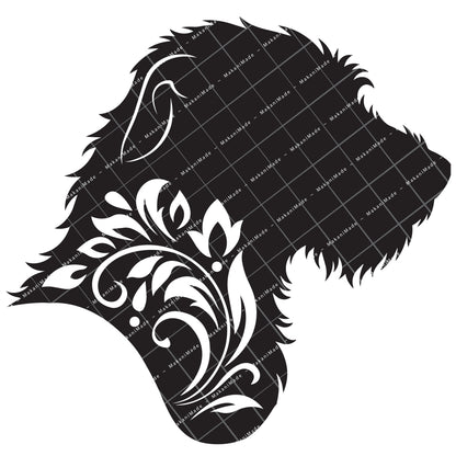 Profile Cutout Wolfhound Decal