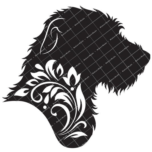 Profile Cutout Wolfhound Decal