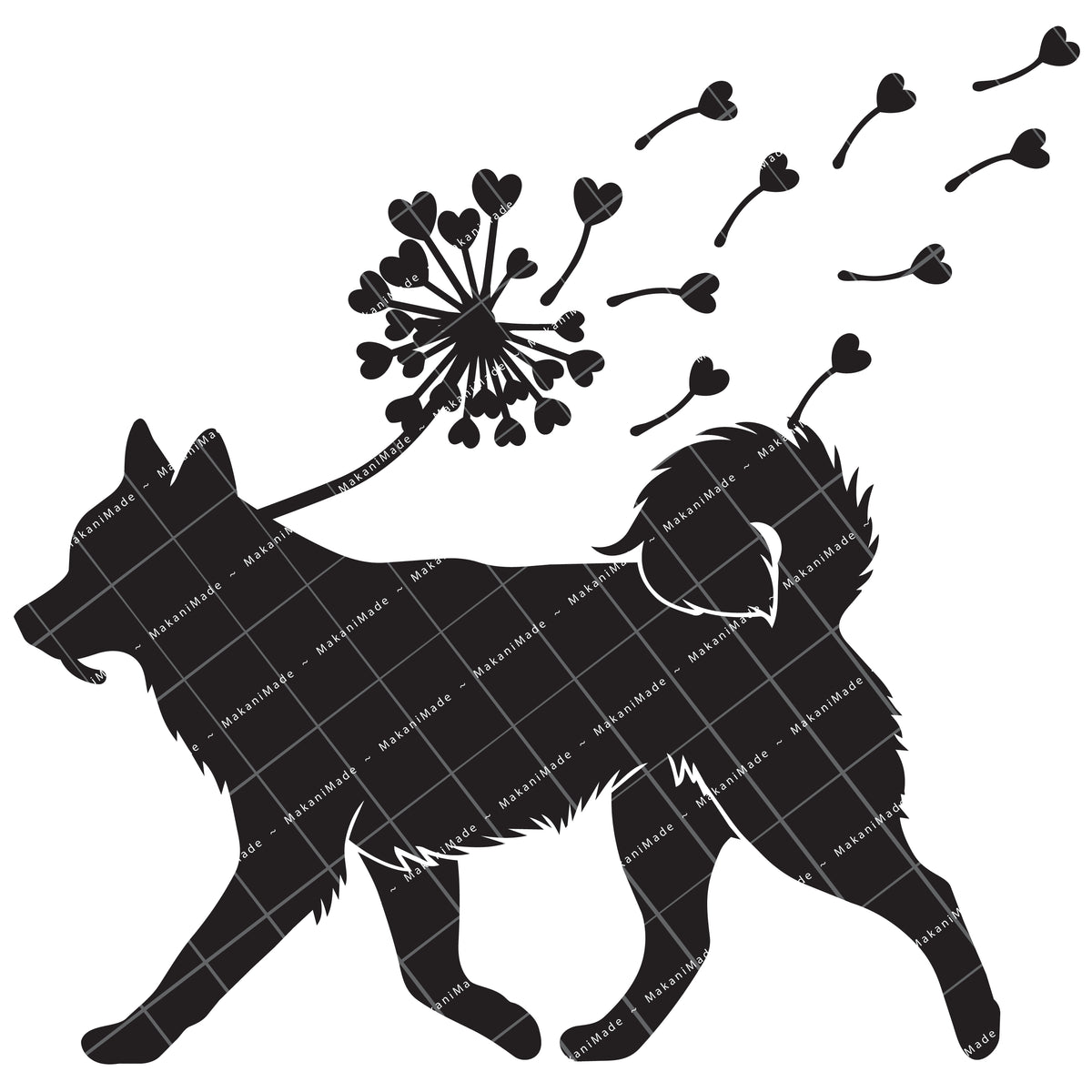 Dandelion Fluff Klee Kai Decal