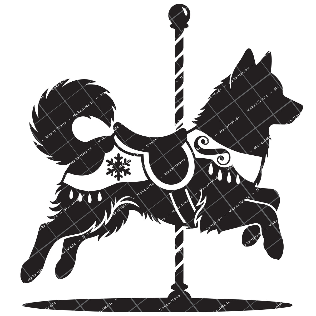 Carousel Klee Kai Decal