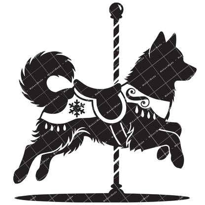 Carousel Klee Kai Decal