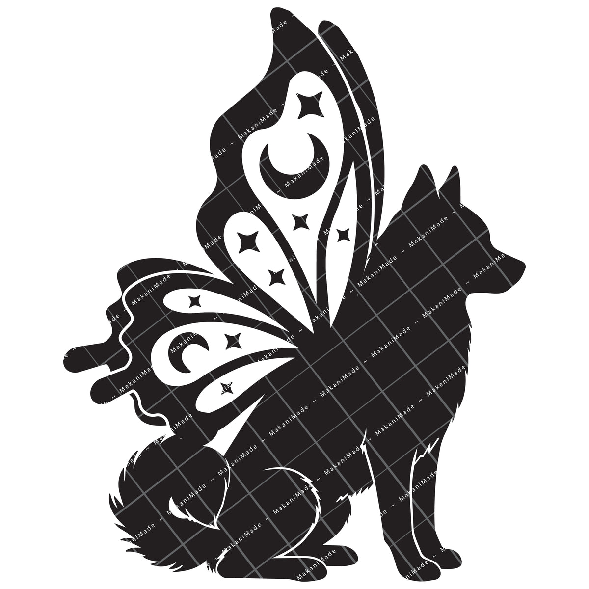 Butterfly Wing Klee Kai Decal
