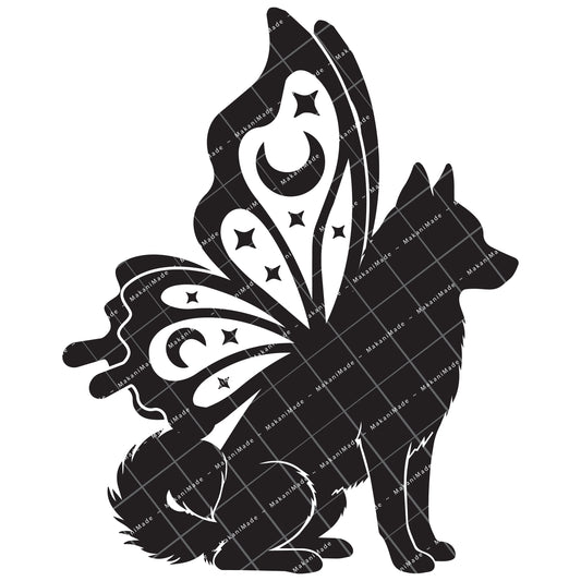 Butterfly Wing Klee Kai Decal