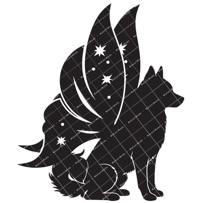 Fairy Wing Klee Kai Decal