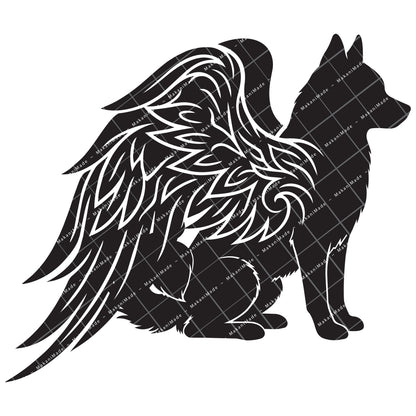 Angel Wing Klee Kai Decal
