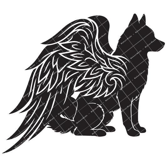 Angel Wing Klee Kai Decal
