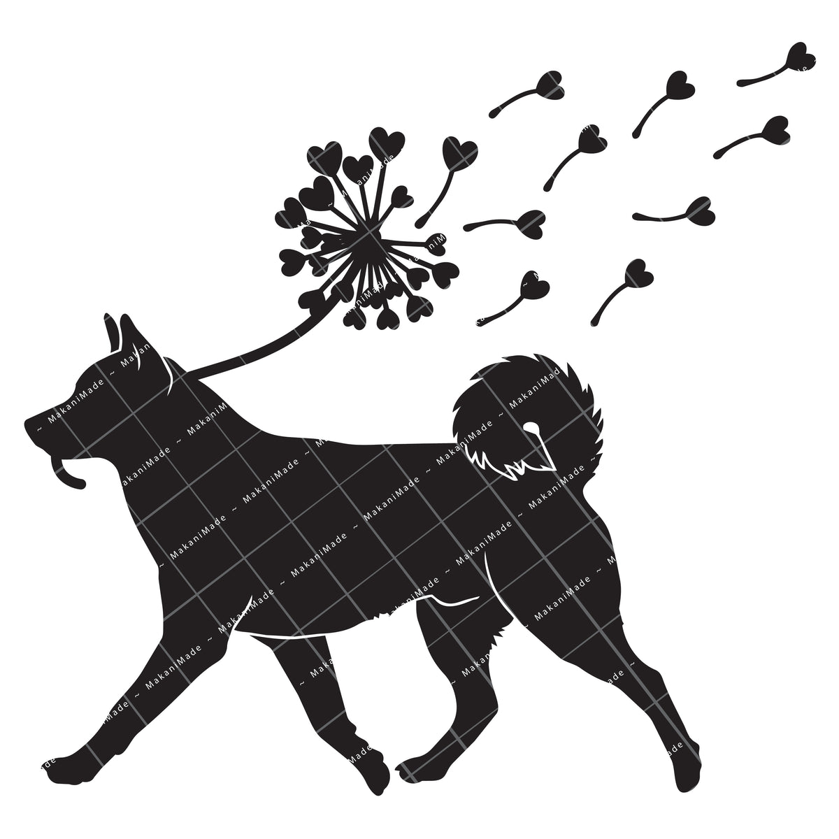 Dandelion Fluff Norwegian Lundehund Decal