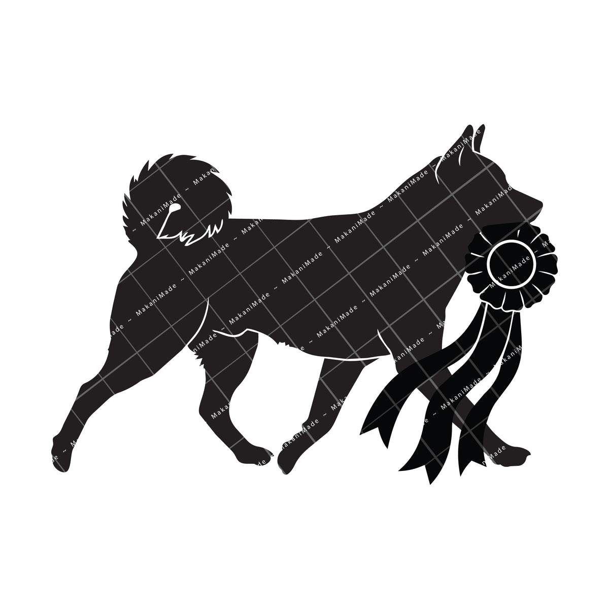 Rosette Winner Norwegian Lundehund Decal