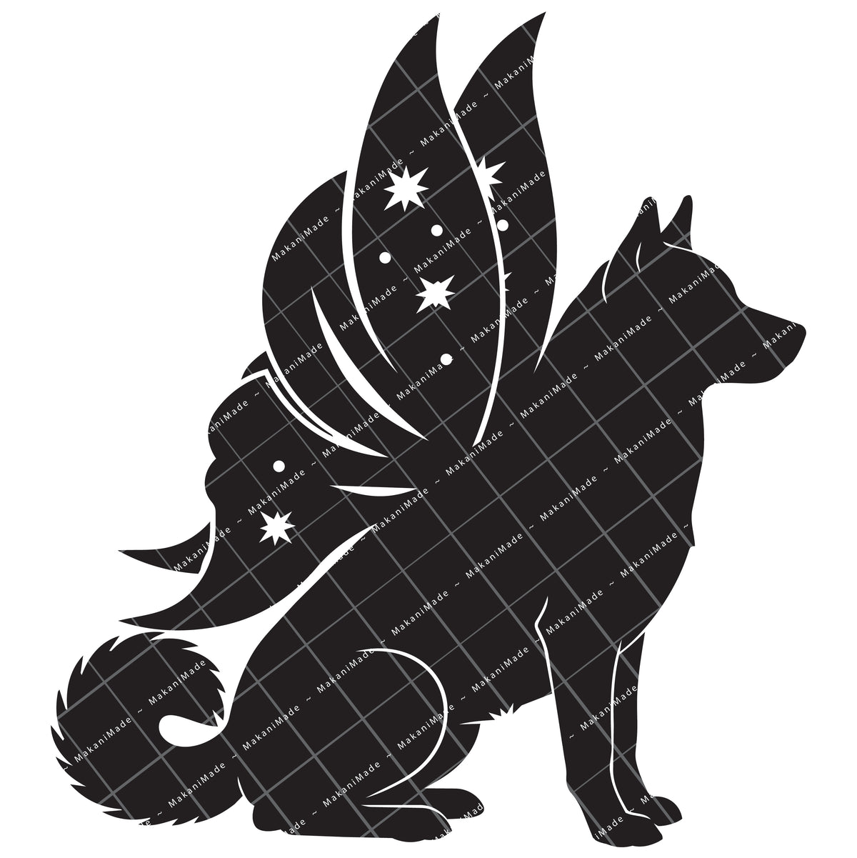 Fairy Wing Norwegian Lundehund Decal