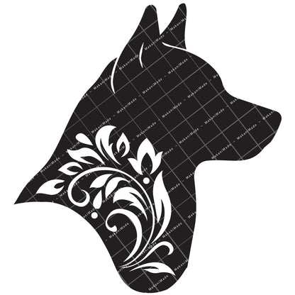 Profile Cutout Norwegian Lundehund Decal