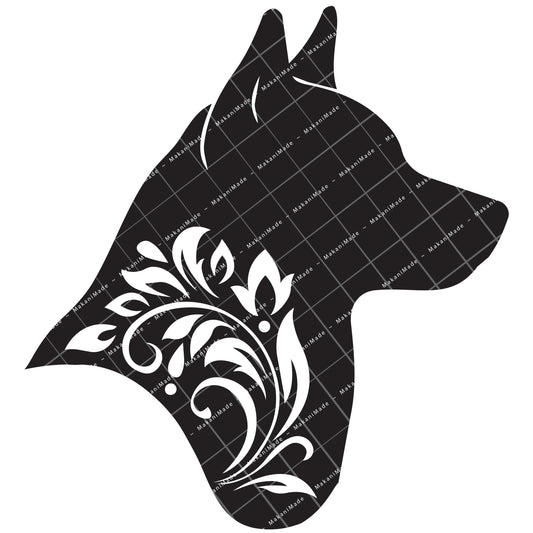 Profile Cutout Norwegian Lundehund Decal
