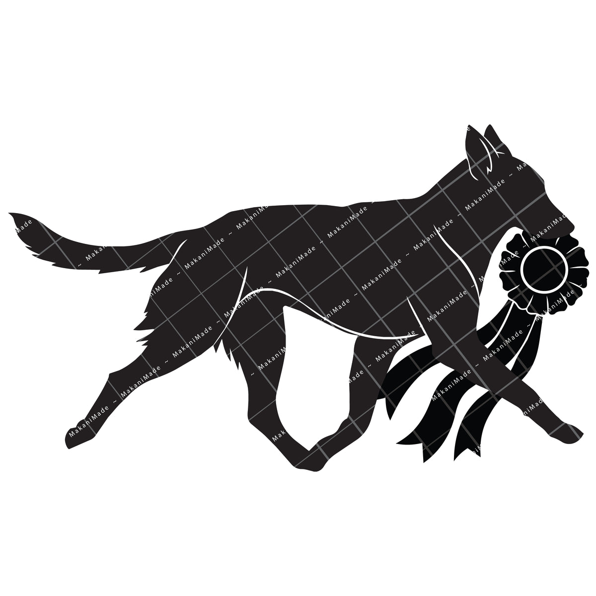 Rosette Winner Belgian Malinois Decal