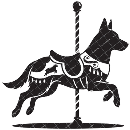 Carousel Belgian Malinois Decal
