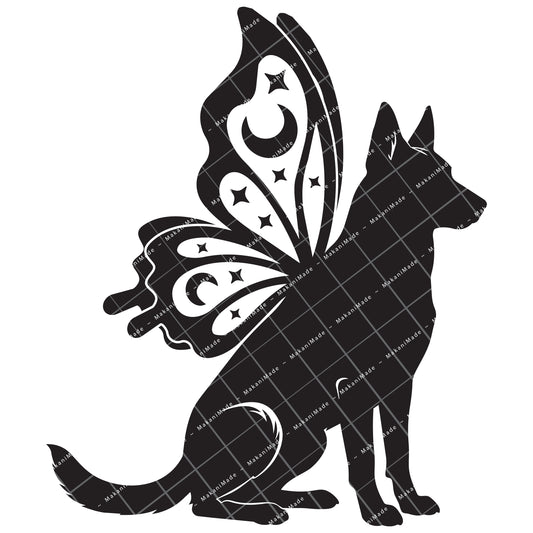 Butterfly Wing Belgian Malinois Decal