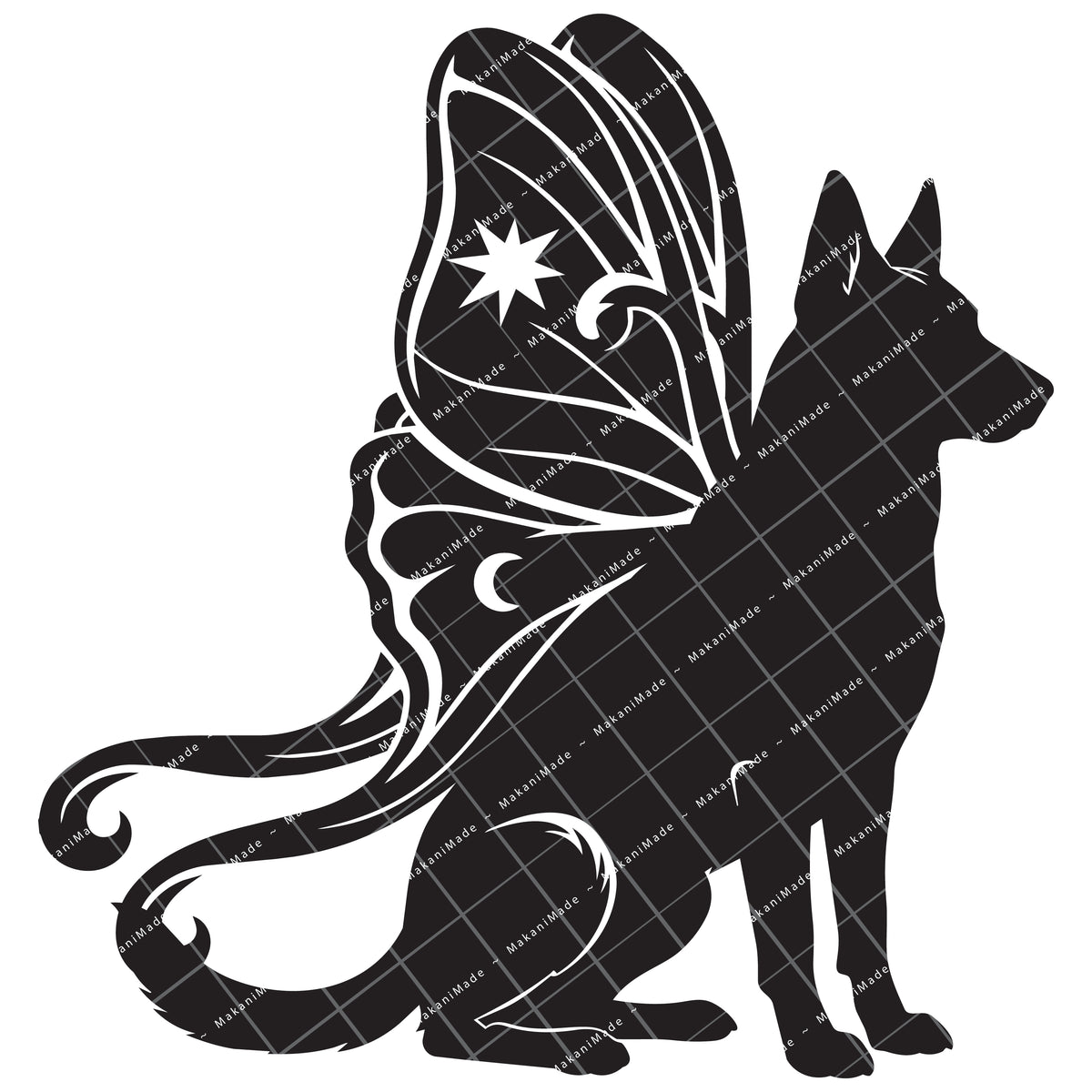Moth Wing Belgian Malinois Decal