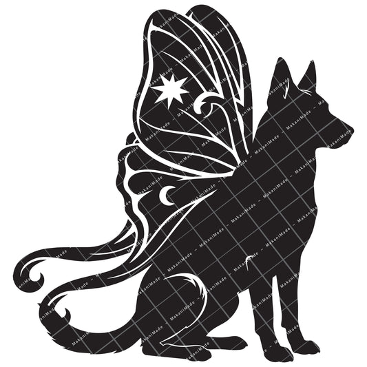 Moth Wing Belgian Malinois Decal