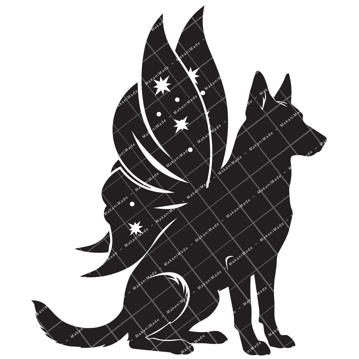 Fairy Wing Belgian Malinois Decal