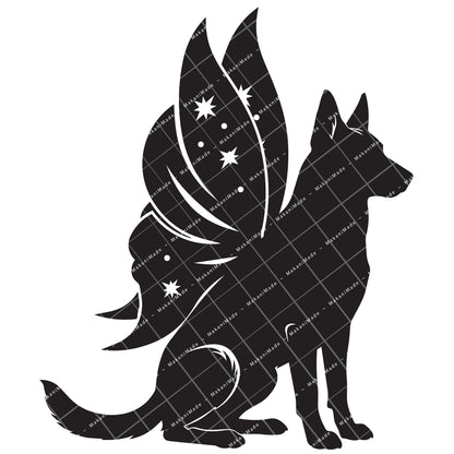Fairy Wing Belgian Malinois Decal