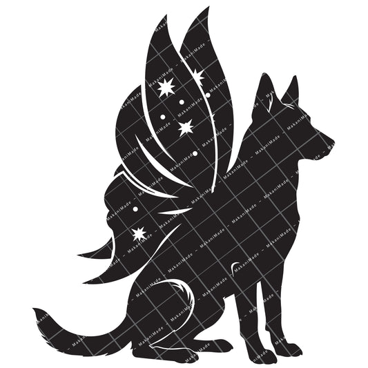 Fairy Wing Belgian Malinois Decal